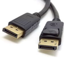 Northix DisplayPort kabel – pozlacený 1,8 m 