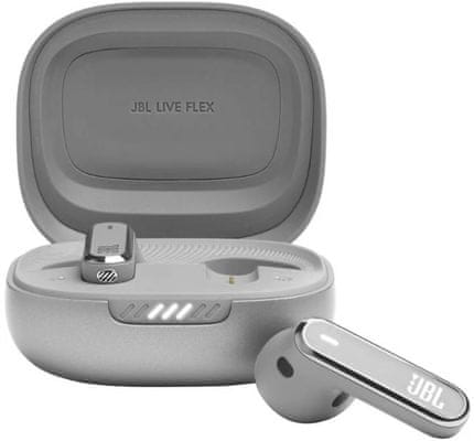 moderní bezdrátová Bluetooth 5.3 sluchátka jbl live flex skvělý jbl zvuk handsfree funkce jbl headphones adaptivní potlačení okolního hluku