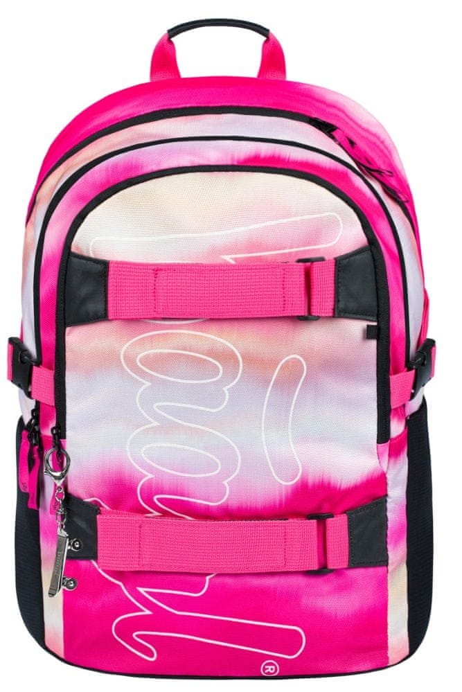 Levně BAAGL Školní batoh Skate Pink Stripes