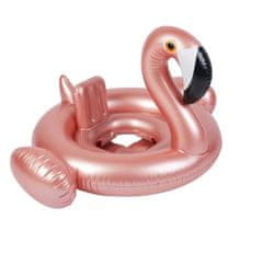 KIK Nafukovací kolo Flamingo se sedačkou pro děti