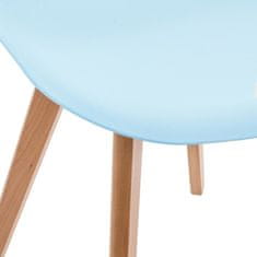 Atmosphera Dětská židle, modrá židle, taburet, šedá stolička,sedadlo, pouf - barva modrá