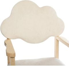 Atmosphera Dětská židle ve tvaru mraku, bílá barva