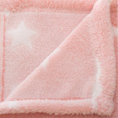 Atmosphera Dětská deka, Deka do dětského pokoje, 150 x 125 cm, Růžová