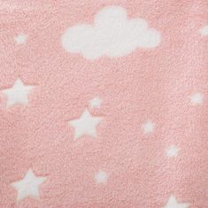 Atmosphera Dětská deka, Deka do dětského pokoje, 150 x 125 cm, Růžová