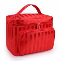INNA Toaletní taška Make Up Bag Make Up Bag Toaletní taška Cestovní taška Travelcosmetic s rukojetí Kosmetické pouzdro v červená