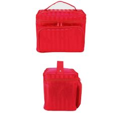 INNA Toaletní taška Make Up Bag Make Up Bag Toaletní taška Cestovní taška Travelcosmetic s rukojetí Kosmetické pouzdro v červená