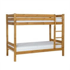 eoshop Dětská patrová postel LK736, 80x200, borovice, vosk (Barva dřeva: Světlý vosk)