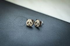 BeWooden Dámské dřevěné náušnice Panda Earrings