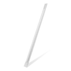 Economy Slámky papírové bílé `JUMBO` 8 mm x 25 cm jednotlivě balená (100 ks)