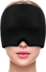 UVtech Migraine-1 Chladící gelová maska na obličej Barva: Černá