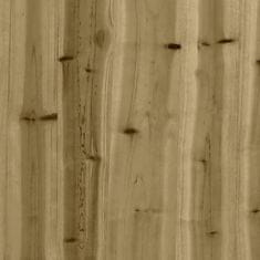 Petromila Zahradní lavice gabionový design 203 x 31 x 42 cm borové dřevo
