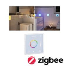 Paulmann PAULMANN LumiTiles příslušenství Smart Home Zigbee Square Touch Modul IP44 100x10mm bílá umělá hmota/hliník 78423