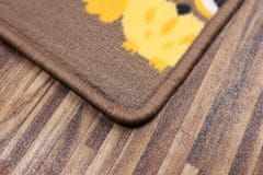 Vopi Dětský kusový koberec Sovička Silk 5258 hnědý 80x120