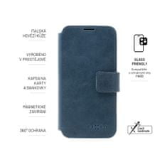 FIXED Kožené pouzdro typu kniha FIXED ProFit pro Samsung Galaxy A54 5G, modré