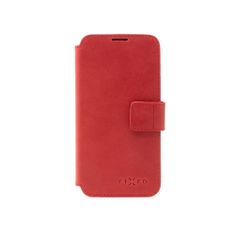 FIXED Kožené pouzdro typu kniha ProFit pro Samsung Galaxy S24+, červené