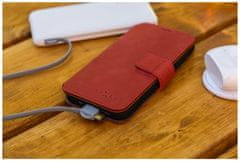 FIXED Kožené pouzdro typu kniha FIXED ProFit pro Samsung Galaxy A55 5G, červené