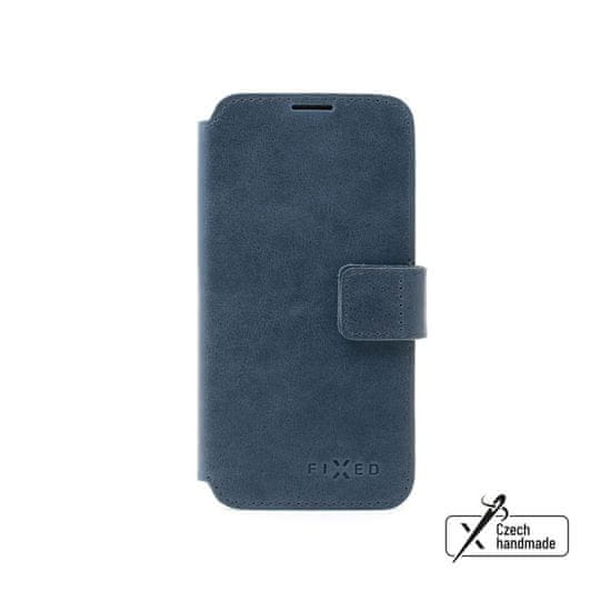 FIXED Kožené pouzdro typu kniha ProFit pro Samsung Galaxy A35 5G, modré