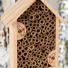 ProGarden Domeček Pro Hmyz Dřevěný, Hmyzí Hotel Dům Budka Hnízdní Motýli Včely Drozdy Prospěšný Hmyz Dřevěné Krmítko