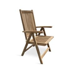 Nábytek Texim Dřevěná skládací a polohovací židle Edy
