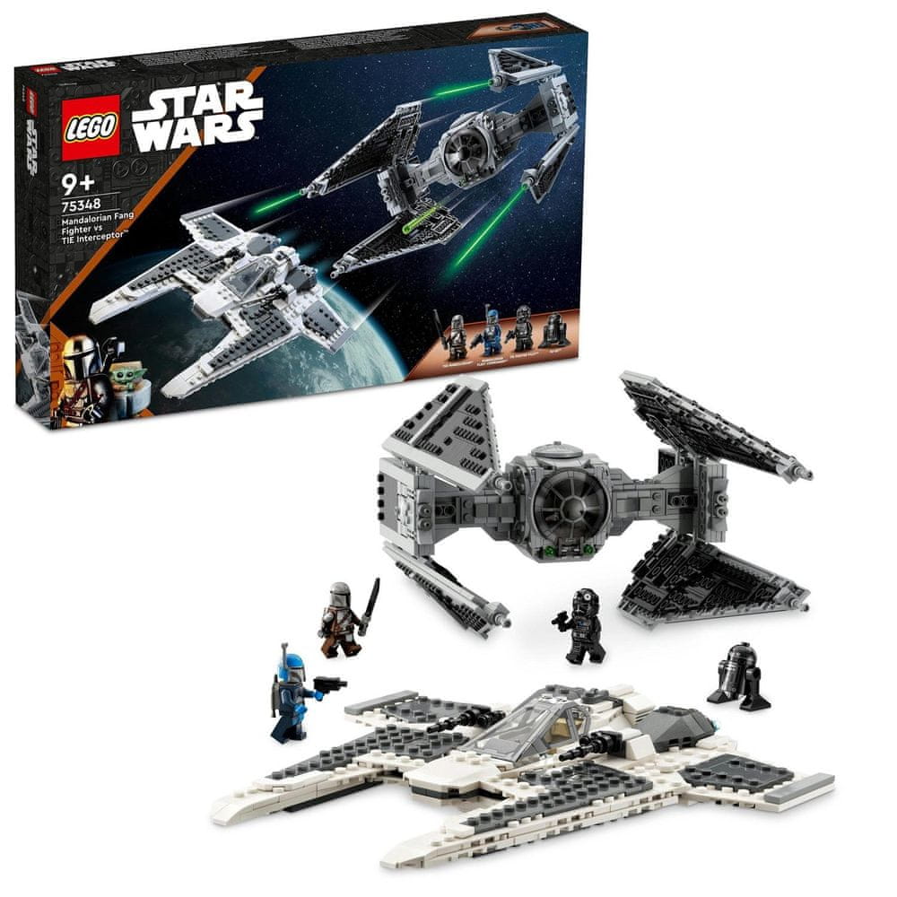 Levně LEGO Star Wars 75348 Mandalorianská stíhačka třídy Fang proti TIE Interceptoru