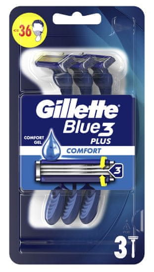 Gillette Blue3 Pánský jednorázový holicí strojek 3 ks