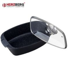 Herzberg HG-7032RG: 32cm grilovací rošt s mramorovým potahem
