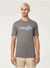 Oakley Šedé pánské žíhané tričko Oakley S