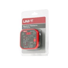 UNI-T Zkoušečka síťové zásuvky s kontrolní funkcí RCD UT07B-EU černý MIE0271