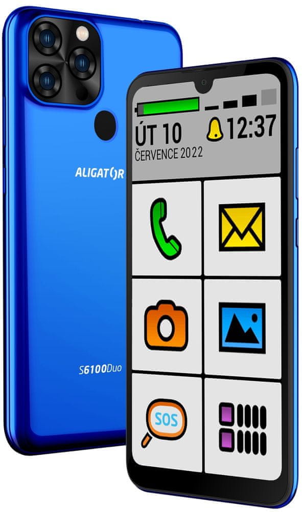Levně Aligator S6100 Senior, 2GB/32GB, Blue