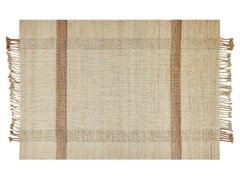 Beliani Jutový koberec 140 x 200 cm béžový YELMEZ