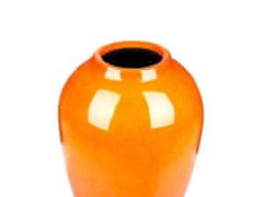 Beliani Terakotová váza na květy 39 cm oranžová TERRASA