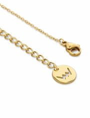 Vuch Módní pozlacený náhrdelník s mramorem Gold Plusch