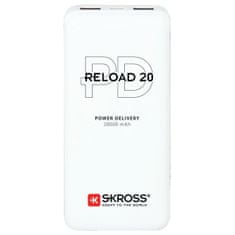 Skross  Powerbank Reload 20 Power Delivery, 20000mAh, USB A+C, bílý