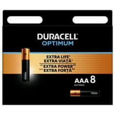HJ  Baterie AAA/LR3 DURACELL OPTIMUM, 8 ks (blistr)