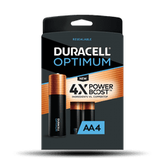 HJ  Baterie AA/LR6 DURACELL OPTIMUM, 4 ks (blistr)