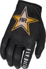 Fly Racing rukavice LITE ROCKSTAR, FLY RACING - USA (černá/žlutá/bílá) (Velikost: XS) 374-013