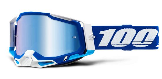 100% RACECRAFT 2, 100% brýle modré, zrcadlové modré plexi 50121-250-02