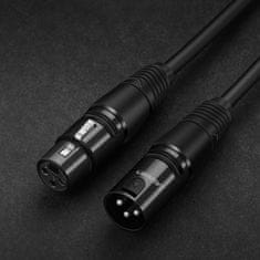 Ugreen AV130 XLR kabel F/M 3m, černý