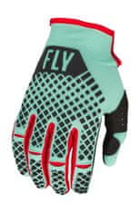 Fly Racing rukavice KINETIC SE, FLY RACING - USA 2023 (mint/černá/červená) (Velikost: S) 376-415