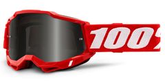 100% ACCURI 2, 100% Sand brýle červené, kouřové plexi 50222-102-03