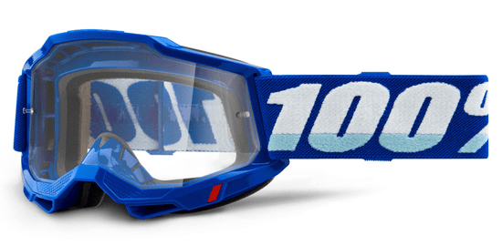 100% ACCURI 2, 100% brýle modré, čiré plexi 50221-101-02