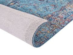 Beliani Bavlněný koberec 80 x 150 cm modrý KANSU