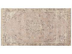 Beliani Bavlněný koberec 80 x 150 cm béžový MATARIM