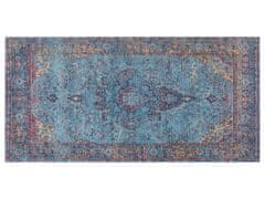 Beliani Bavlněný koberec 80 x 150 cm modrý KANSU