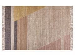 Beliani Jutový koberec 140 x 200 cm hnědý SAMLAR