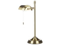 Beliani Kovová stolní lampa zlatá MARAVAL