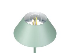 Beliani Kovová stolní lampa světle zelená CAPARO