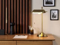 Beliani Kovová stolní lampa zlatá MARAVAL