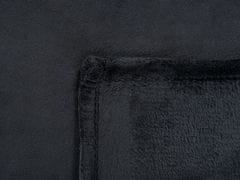 Beliani Přikrývka 150 x 200 cm černá BAYBURT