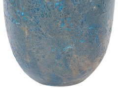 Beliani Terakotová dekorativní váza 50 cm modrá/hnědá VELIA